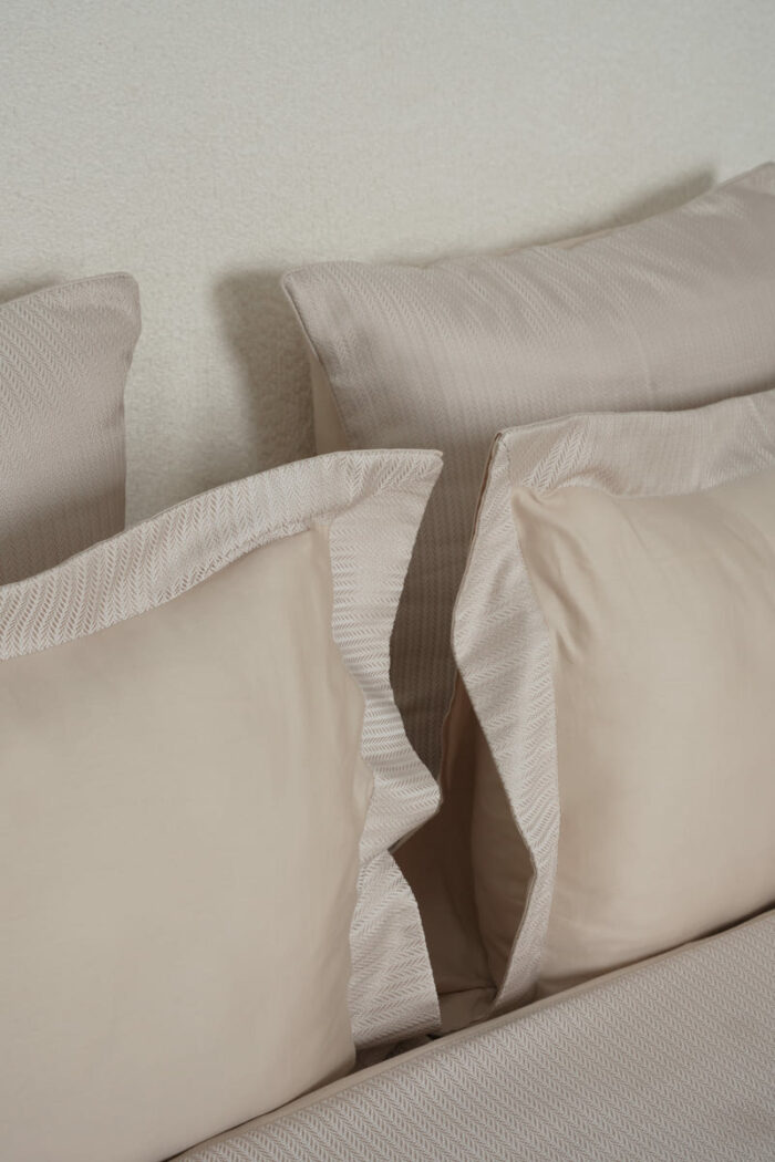 Pack housse de couette zigzag beige – Image 3