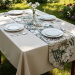 Chemin de table imperméable et anti tâches - Tropical