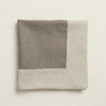 Lot de 6 serviettes - Grège foncé bordure beige – Image 2