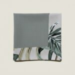 Lot de 6 serviettes - Gris bordure tropicale – Image 2