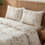 Pack housse de couette brodée - Beige & blanc cassé – Image 2