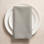 Lot de 6 serviettes - Gris