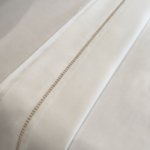 Parure de lit unie blanc cassé - Bordure jour échelle – Image 2