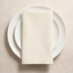 Lot de 6 serviettes - Blanc cassé