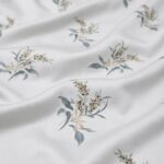 Pack housse de couette imprimée - Bouquet blanc cassé et vert – Image 3