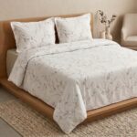 Pack housse de couette imprimée - Tiges grèges