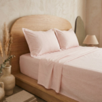 Parure de lit unie - Rose coquille d'oeuf – Image 2