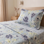 Parure de lit imprimée - Florale bleutée – Image 2
