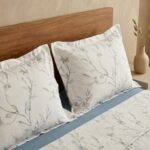 Parure de lit imprimée - Tiges bleues – Image 2