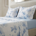 Parure de lit imprimée -  Aquarelle bleu – Image 2