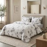 Pack housse de couette imprimée - Aquarelle gris