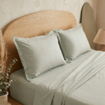 Parure de lit unie - Gris verdâtre – Image 2