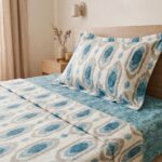 Parure de lit imprimée - Abstraite bleue turquoise – Image 2