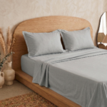 Parure de lit unie - Gris – Image 2