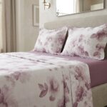 Parure de lit imprimée -  Aquarelle mauve – Image 2