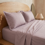 Parure de lit unie - Mauve clair – Image 2