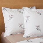 Pack housse de couette imprimée - Bouquet blanc cassé et beige rosé – Image 2