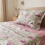 Parure de lit imprimée - Florale rose – Image 2