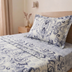 Parure de lit imprimée - Baroque gris bleuté – Image 2