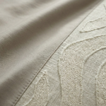 Parure de lit unie grège - Bande lin – Image 4