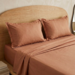 Parure de lit unie - Rouille – Image 2