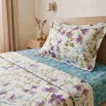 Parure de lit imprimée - Florale lavande – Image 2