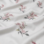 Parure de lit imprimée - Bouquet blanc cassé et beige rosé – Image 3