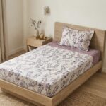 Parure de lit imprimée - Jardin violet