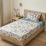 Parure de lit imprimée - Florale lavande