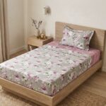 Parure de lit imprimée - Florale rose