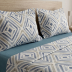 Parure de lit imprimée – Losange bleu – Image 2