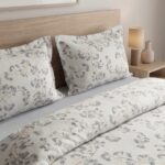 Pack housse de couette imprimée - Fleurie gris – Image 2