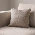 Coussin carré marbré taupe