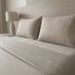 Parure unie beige - Passepoil pailleté