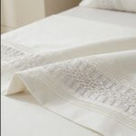 Parure unie blanc cassé - Bande entrelacée – Image 2