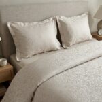 Pack housse de couette jacquard - Beige