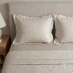 Parure jacquard tissé - Beige