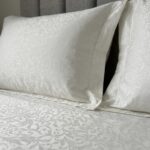 Parure jacquard tissé - Blanc cassé – Image 2