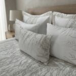 Couvre-lit 6 pièces - Blanc pailleté à tiges fines – Image 4