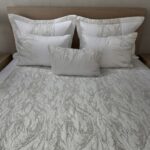 Couvre-lit 6 pièces - Blanc pailleté à tiges fines – Image 2