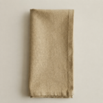 Lot de 6 serviettes beige foncé
