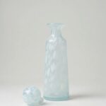 Service à eau 7 pièces bleu clair - Carafe cylindrique