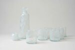Service à eau 7 pièces bleu clair - Carafe cylindrique – Image 2