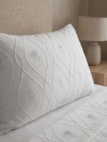 Jeté de lit 3 pièces - Brodé blanc – Image 3