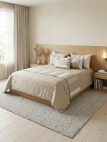 Couvre-lit 8 pièces - Zigzag beige
