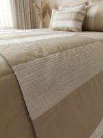 Couvre-lit 8 pièces - Zigzag beige – Image 5