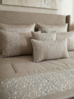 Couvre-lit 8 pièces - Beige pailleté – Image 2