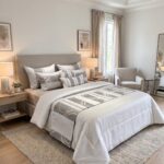 Couvre-lit 8 pièces - Baroque grège et gris