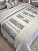 Couvre-lit 8 pièces - Baroque grège et gris – Image 4