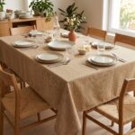 Nappe imperméable et anti tâches - Unie miel
